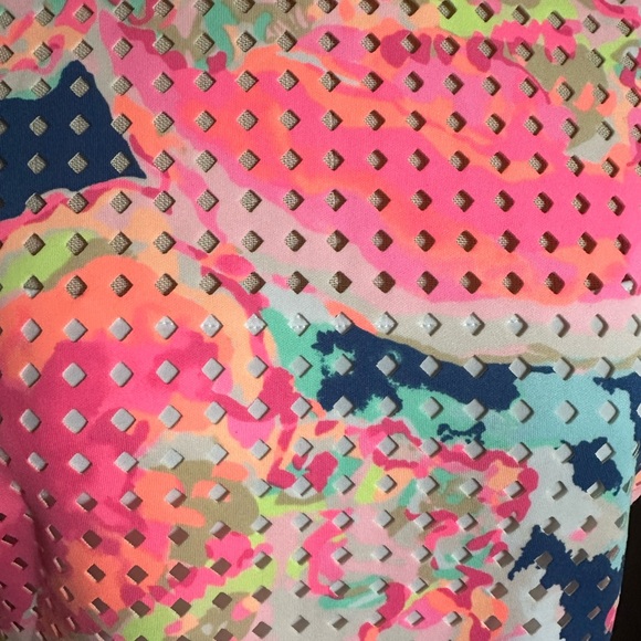 Lilly Pulitzer Sleeveless Colorful Lined Dress With Zip Up Back. Size Medium - Picture 3 of 9